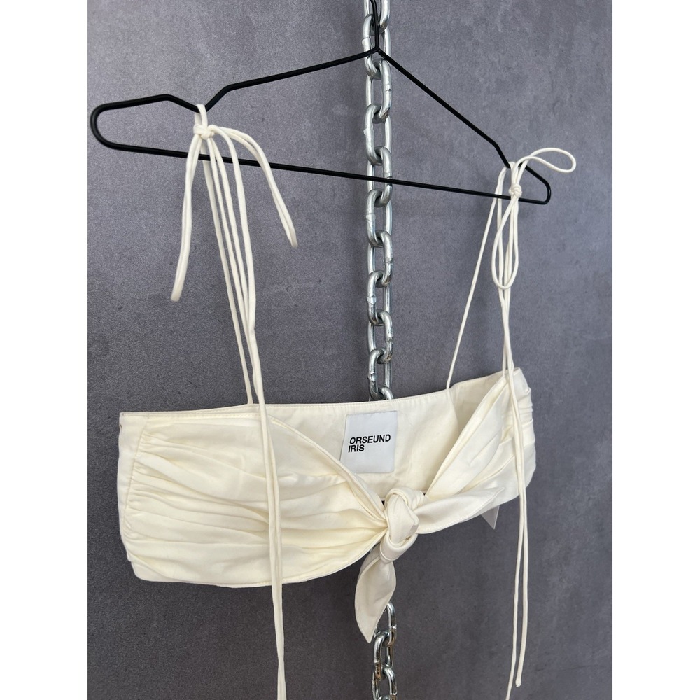 Orseund Iris "The Cha Cha" bandeau bralette top Ecru Ivory M-L RRP $185 - Picture 3 of 6